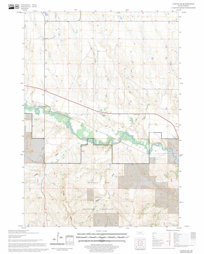 US Forest Service - Topo Caputa NE, SD FSTopo Legacy digital map