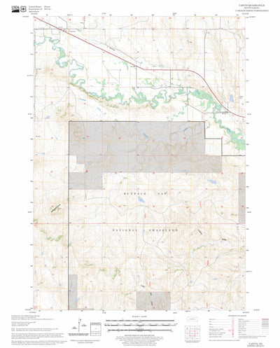 US Forest Service - Topo Caputa, SD FSTopo Legacy digital map