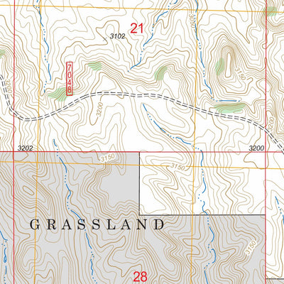 US Forest Service - Topo Caputa SW, SD FSTopo Legacy digital map