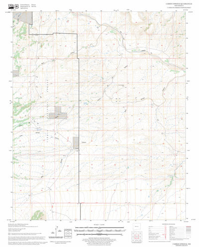 US Forest Service - Topo Carbon Springs, NM FSTopo Legacy digital map