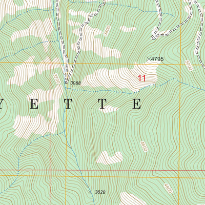 US Forest Service - Topo Carey Dome, ID FSTopo Legacy digital map