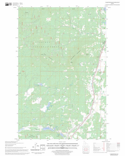 US Forest Service - Topo Careywood, ID FSTopo Legacy digital map