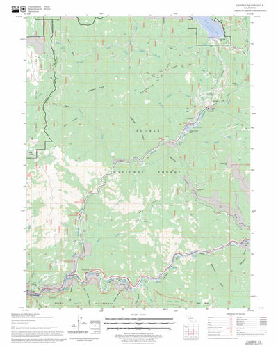 US Forest Service - Topo Caribou, CA FSTopo Legacy digital map