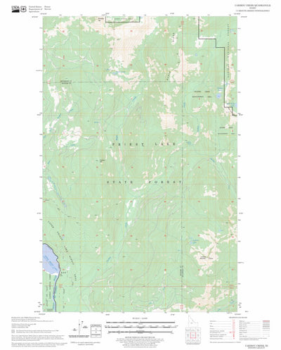 US Forest Service - Topo Caribou Creek, ID FSTopo Legacy digital map