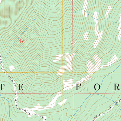US Forest Service - Topo Caribou Creek, ID FSTopo Legacy digital map