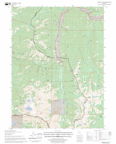 US Forest Service - Topo Caribou Lake, CA FSTopo Legacy digital map