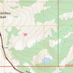 US Forest Service - Topo Caribou Peak, MT FSTopo Legacy digital map