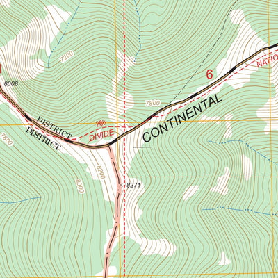 US Forest Service - Topo Caribou Peak, MT FSTopo Legacy digital map
