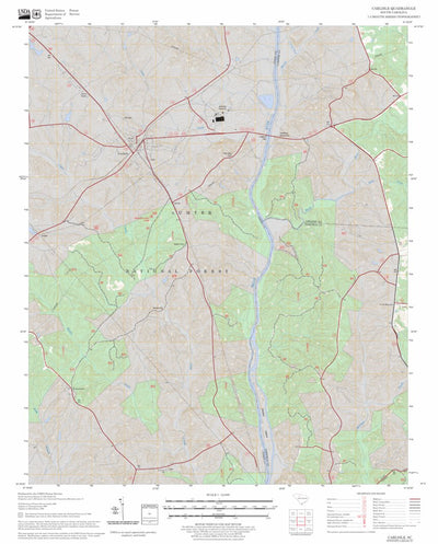 US Forest Service - Topo Carlisle, SC FSTopo Legacy digital map