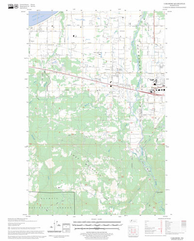 US Forest Service - Topo Carlsborg, WA FSTopo Legacy digital map