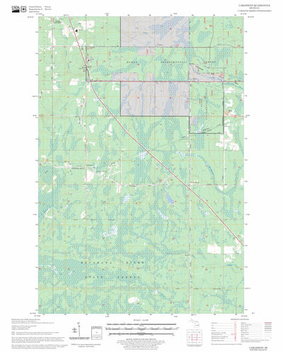 US Forest Service - Topo Carlshend, MI FSTopo Legacy digital map