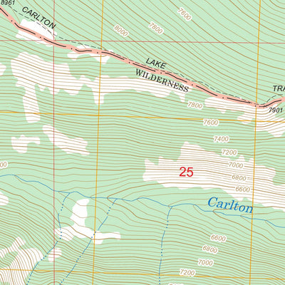 US Forest Service - Topo Carlton Lake, MT FSTopo Legacy digital map