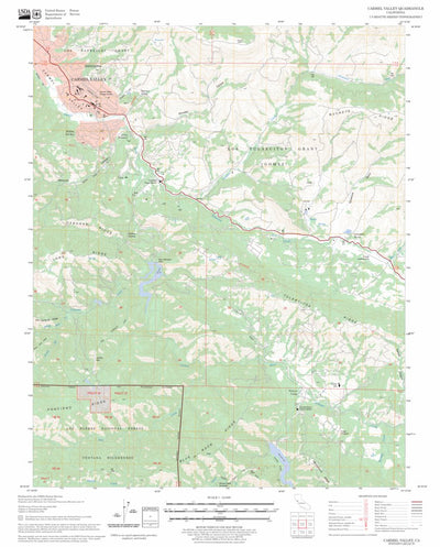 US Forest Service - Topo Carmel Valley, CA FSTopo Legacy digital map