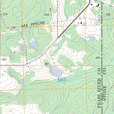 US Forest Service - Topo Carnes, MS FSTopo Legacy digital map
