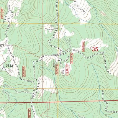 US Forest Service - Topo Carpenter Mountain, OR FSTopo Legacy digital map