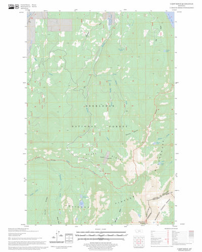 US Forest Service - Topo Carpp Ridge, MT FSTopo Legacy digital map