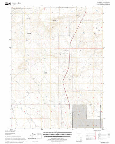 US Forest Service - Topo Carr East, CO - WY FSTopo Legacy digital map