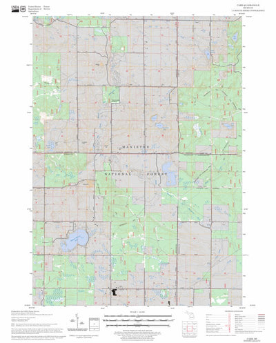 US Forest Service - Topo Carr, MI FSTopo Legacy digital map