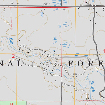 US Forest Service - Topo Carr, MI FSTopo Legacy digital map