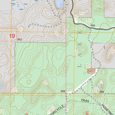 US Forest Service - Topo Carr, MI FSTopo Legacy digital map