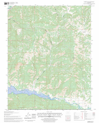 US Forest Service - Topo Carracas, CO FSTopo Legacy digital map