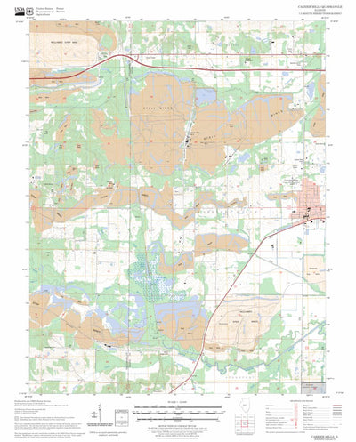 US Forest Service - Topo Carrier Mills, IL FSTopo Legacy digital map