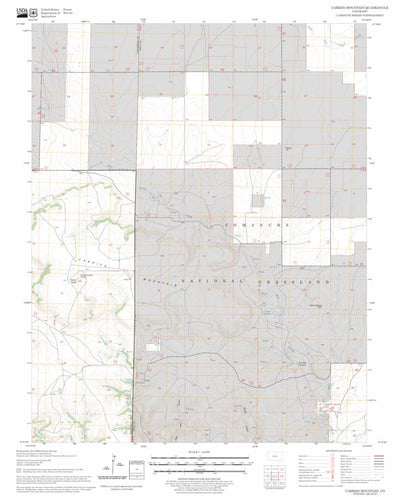 US Forest Service - Topo Carrizo Mountain, CO FSTopo Legacy digital map