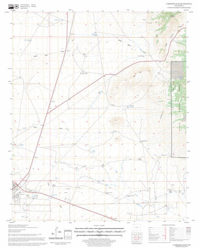 US Forest Service - Topo Carrizozo East, NM FSTopo Legacy digital map