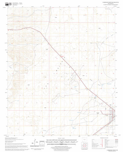 US Forest Service - Topo Carrizozo West, NM FSTopo Legacy digital map