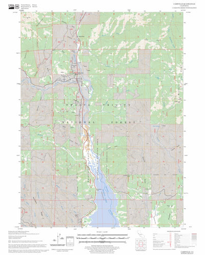 US Forest Service - Topo Carrville, CA FSTopo Legacy digital map