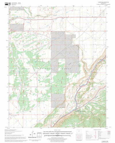 US Forest Service - Topo Carson, NM FSTopo Legacy digital map
