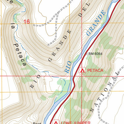 US Forest Service - Topo Carson, NM FSTopo Legacy digital map