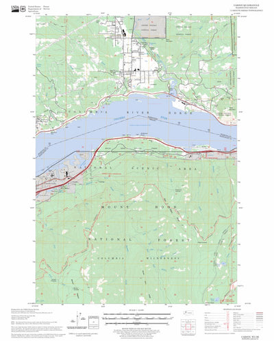 US Forest Service - Topo Carson, WA - OR FSTopo Legacy digital map