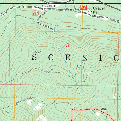 US Forest Service - Topo Carson, WA - OR FSTopo Legacy digital map