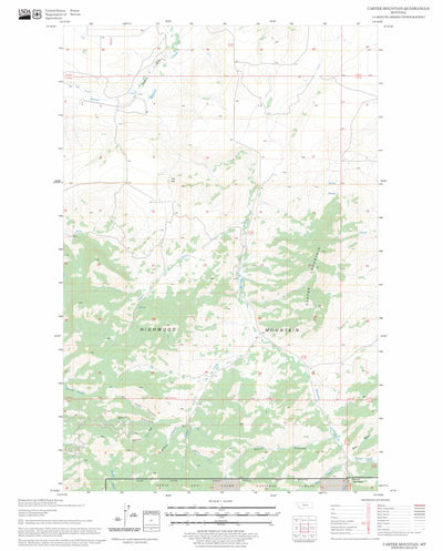 US Forest Service - Topo Carter Mountain, MT FSTopo Legacy digital map