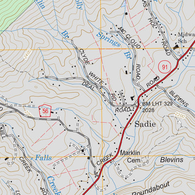 US Forest Service - Topo Carter, TN FSTopo Legacy digital map