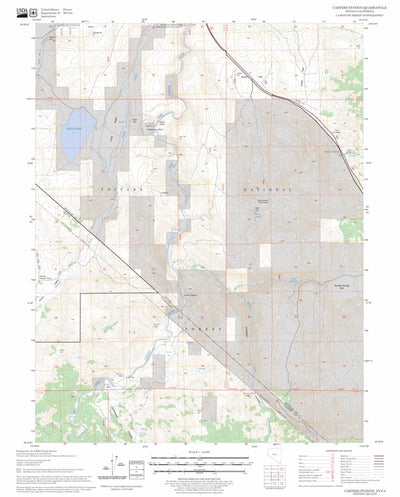 US Forest Service - Topo Carters Station, NV - CA FSTopo Legacy digital map