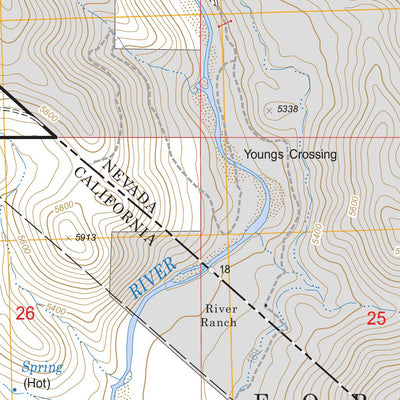 US Forest Service - Topo Carters Station, NV - CA FSTopo Legacy digital map