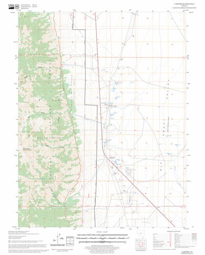 US Forest Service - Topo Carvers, NV FSTopo Legacy digital map