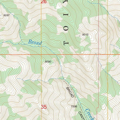 US Forest Service - Topo Carvers, NV FSTopo Legacy digital map