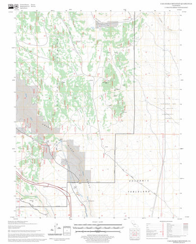 US Forest Service - Topo Casa Diablo Mountain, CA FSTopo Legacy digital map