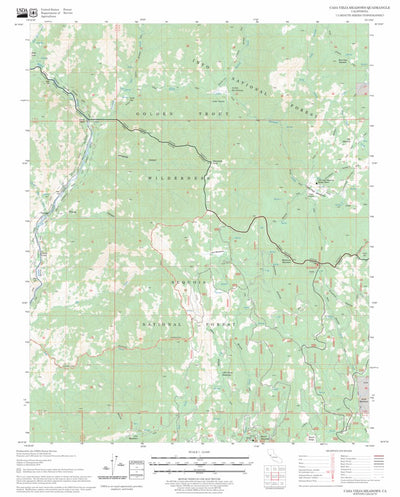 US Forest Service - Topo Casa Vieja Meadows, CA FSTopo Legacy digital map