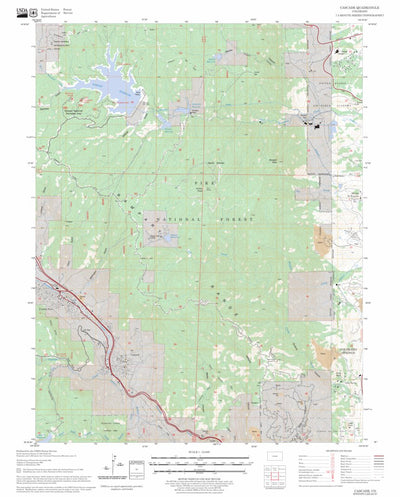 US Forest Service - Topo Cascade, CO FSTopo Legacy digital map