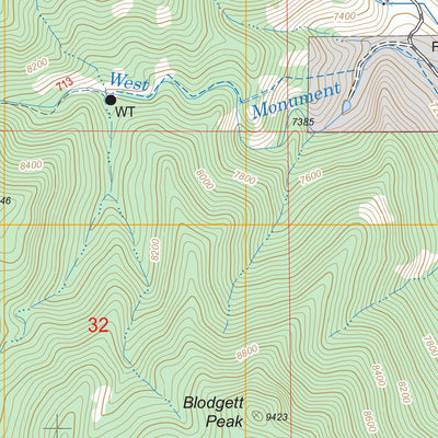 US Forest Service - Topo Cascade, CO FSTopo Legacy digital map