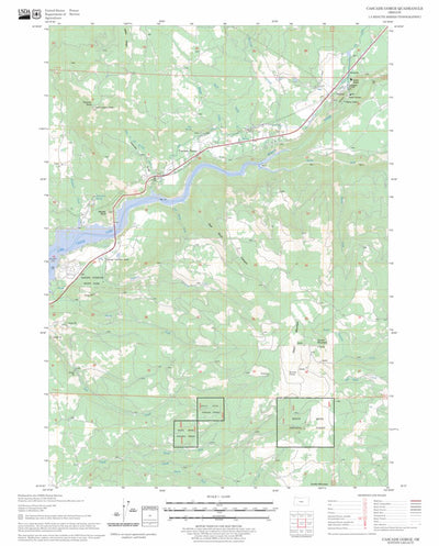 US Forest Service - Topo Cascade Gorge, OR FSTopo Legacy digital map