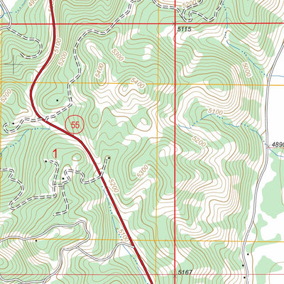 US Forest Service - Topo Cascade, ID FSTopo Legacy digital map