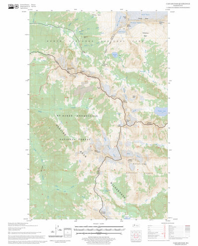 US Forest Service - Topo Cascade Pass, WA FSTopo Legacy digital map