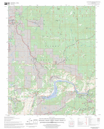 US Forest Service - Topo Cascadel Point, CA FSTopo Legacy digital map