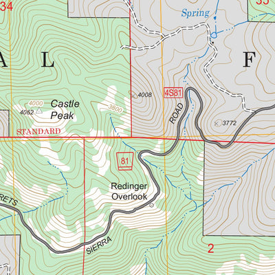 US Forest Service - Topo Cascadel Point, CA FSTopo Legacy digital map