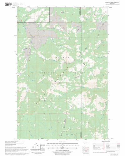 US Forest Service - Topo Casey Peak, MT FSTopo Legacy digital map